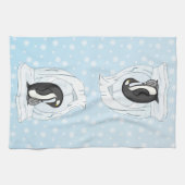 Davin en Annie de Pinguïns Keukenhanddoek (Horizontaal)