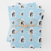 Davin en Annie de Pinguïns Wrapping Paper Set (In situ)