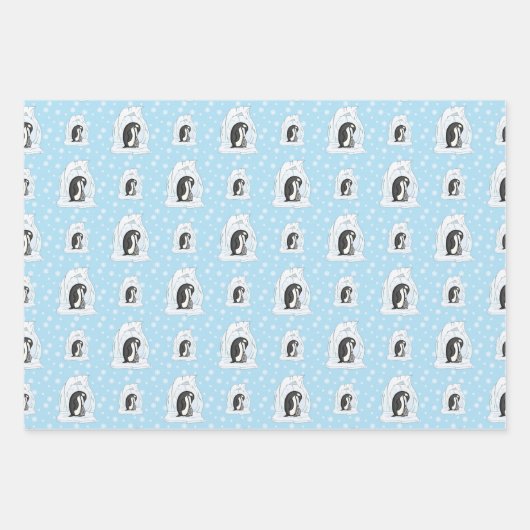 Davin en Annie de Pinguïns Wrapping Paper Set (Voorkant)