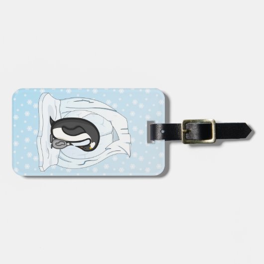 Davin en Annie het Bagagelabel Penguins (Voorkant horizontaal)