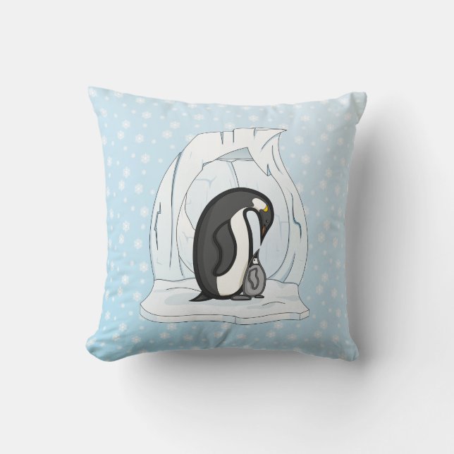 Davin en Annie het Sierkussen Penguins (Voorkant)