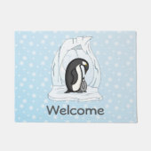 Davin en Annie the Penguins Doormat Deurmat (Voorkant)