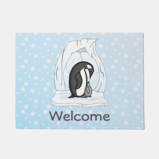 Davin en Annie the Penguins Doormat Deurmat (Voorkant)