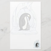 Davin en Annie the Penguins Stationery Briefpapier (Voorkant)