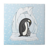 Davin en Annie the Penguins Tile Tegeltje (Voorkant)