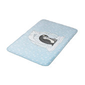 Davin et Annie le tapis de bain de pingouins (Angle)