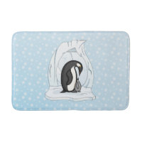 Davin et Annie le tapis de bain de pingouins
