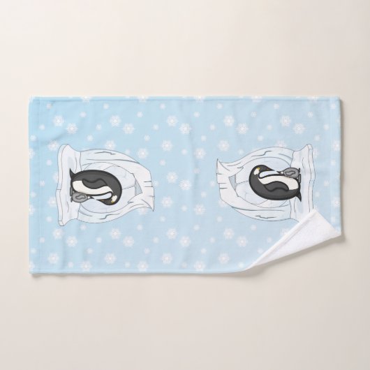 Davin et Annie l'ensemble de serviettes de manchot (Serviette à main)