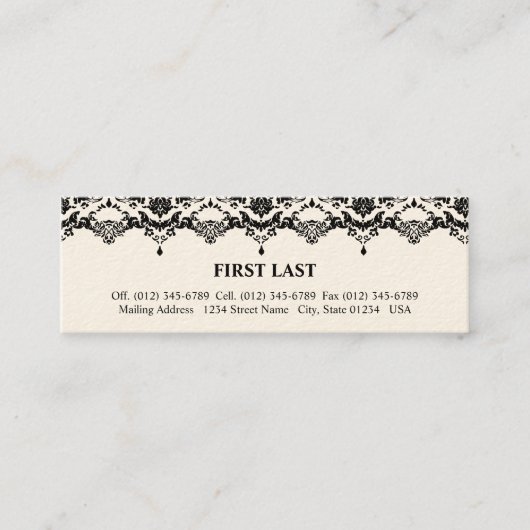 Davina Mini Visitekaartje (Voorkant)