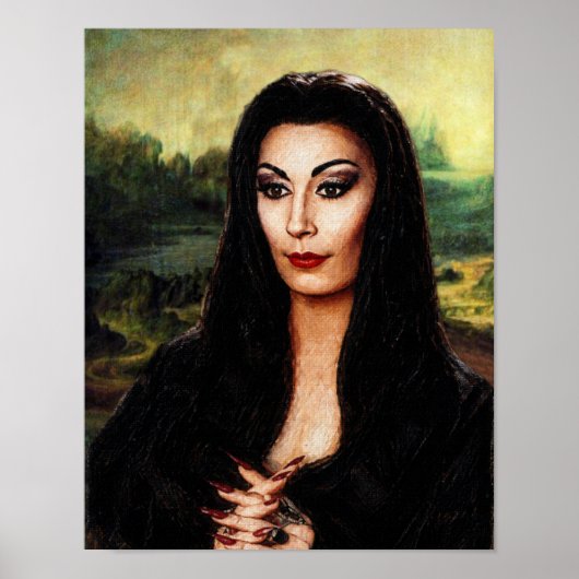DaVinci Morticia Addams Mashup Poster (Voorkant)