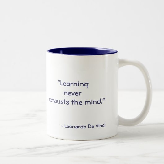 DaVinci Quote Coffe Mok (Rechts)