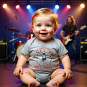 🎵 🎸 DaVinci Rocking X-mas zwart Romper