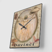 Davinci Vierkante Klok (Hoek)