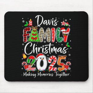 Davis Familie Kerst 2025 Matching Pjs Xmas Squad Muismat