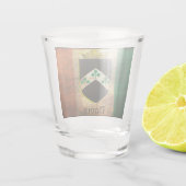 Davis Family Crest Irish Flag Shot Glas (Achterkant)