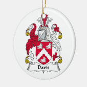 Davis Family Crest Keramisch Ornament (Links)