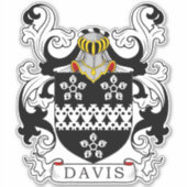 Davis Family Crest Sticker (Voorkant)
