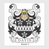 Davis Family Crest Sticker (Vel)