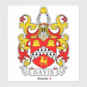 Davis Family Crest Sticker (Vel)