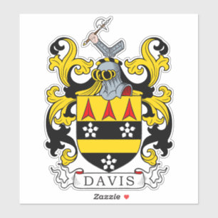 Davis Family Crest Sticker