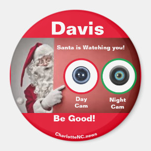 DAVIS Santa kijkt naar Magnet Magneet
