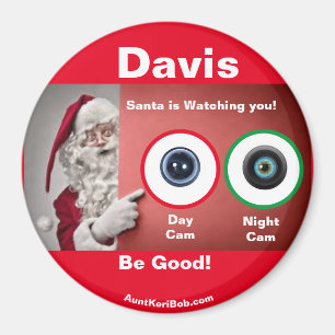 Davis Santa kijkt naar Magnet Magneet