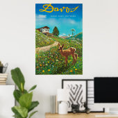 Davos, Parsenn, Suisse, Poster Ski (Bureau à domicile)