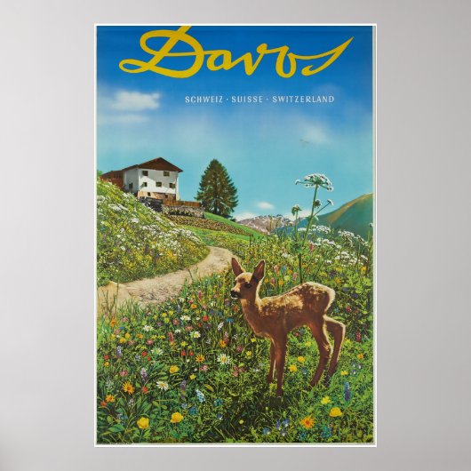 Davos, Parsenn, Zwitserland, Ski Poster (Voorkant)