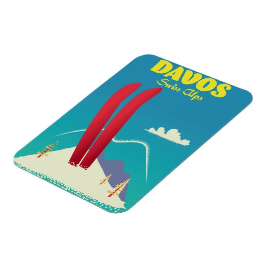 Davos Swiss Alps Magneet (Linkerzijde)