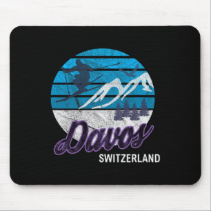 Davos Swiss Alps Zwitserland Ski Resort Snowboardi Muismat
