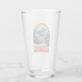 Davos Zwitserland Travel Art Embleem Glas (Achterkant)