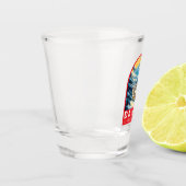 Davos Zwitserland Travel Art Embleem Shot Glas (Links)