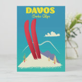 Davos Zwitserse Alpen (Staand voorkant)
