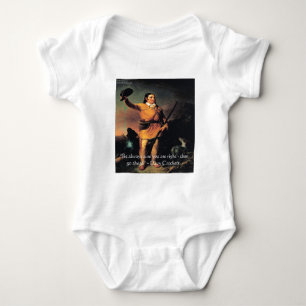 Davy Crocket "Ga Vooruit" Wijsheid Quote Romper