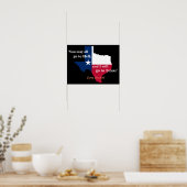 Davy Crockett citaat over het Poster hel en Texas (Keuken)