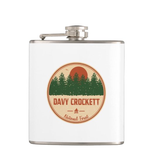 Davy Crockett Nationaal bos Heupfles (Voorkant)