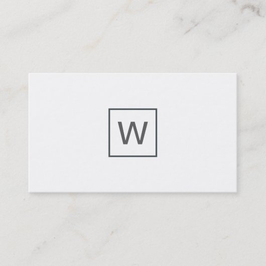 Davy Gray Monogram Square Visitekaartje (Voorkant)