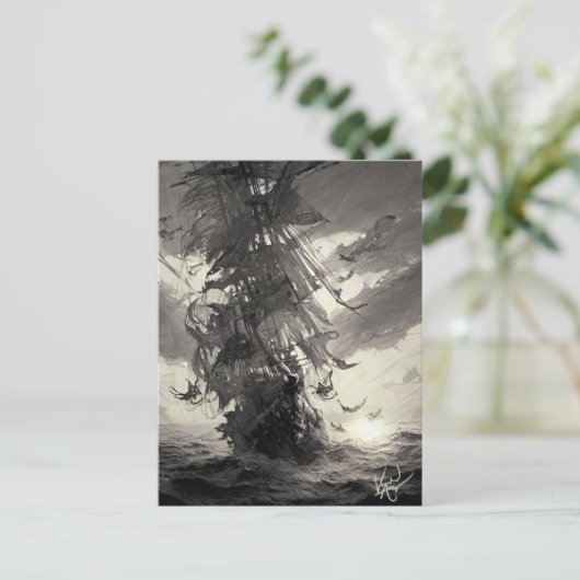 Davy Jones Locker Briefkaart (Staand voorkant)