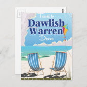 Dawlish Warren Devon poster Briefkaart (Voorkant / Achterkant)