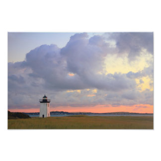 Dawn at Long Point Lighthouse, Provincetown MA Foto Afdruk