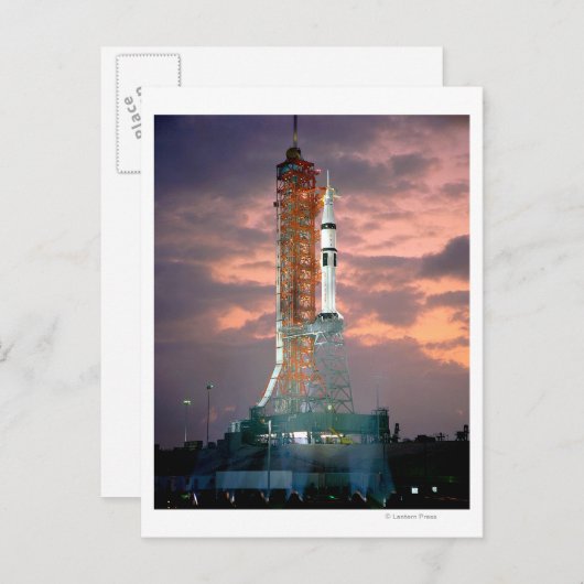 Dawn breekt achter ASTP Saturn IB CDDT Briefkaart (Voorkant / Achterkant)