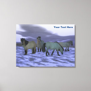 Dawn Horse Canvas Afdruk