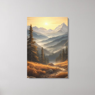 Dawn Majesty Wandpaneel Canvas Afdruk