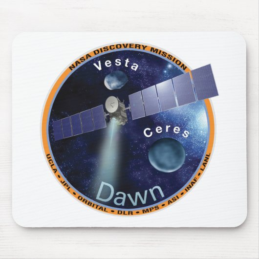 Dawn Mission Patch  Muismat (Voorkant)