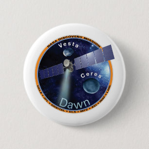 Dawn Mission Patch Ronde Button 5,7 Cm