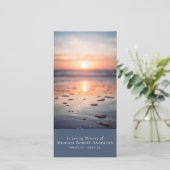 Dawn Ocean Photo Prayer Memorial Bladwijzer (Staand voorkant)
