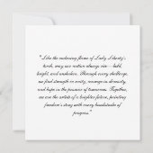 Dawn of Liberty, een gewoonte Notitiekaartje (Achterkant)