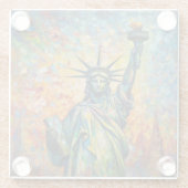 Dawn of Liberty Glazen Onderzetter (Achterkant)