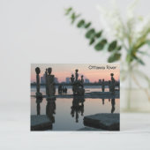 Dawn on the Ottawa River. Briefkaart (Staand voorkant)