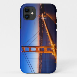 Dawn over San Francisco en Golden Gate Bridge. iPhone 11 Hoesje
